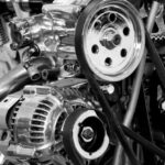 Gear - Greyscale Photography of Car Engine