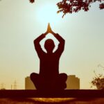 Yoga - Silhouette of Man at Daytime